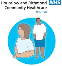 Graphic of Lymphoedema patients and the Hounslow and Richmond Community Healthcare NHS Trust logo
